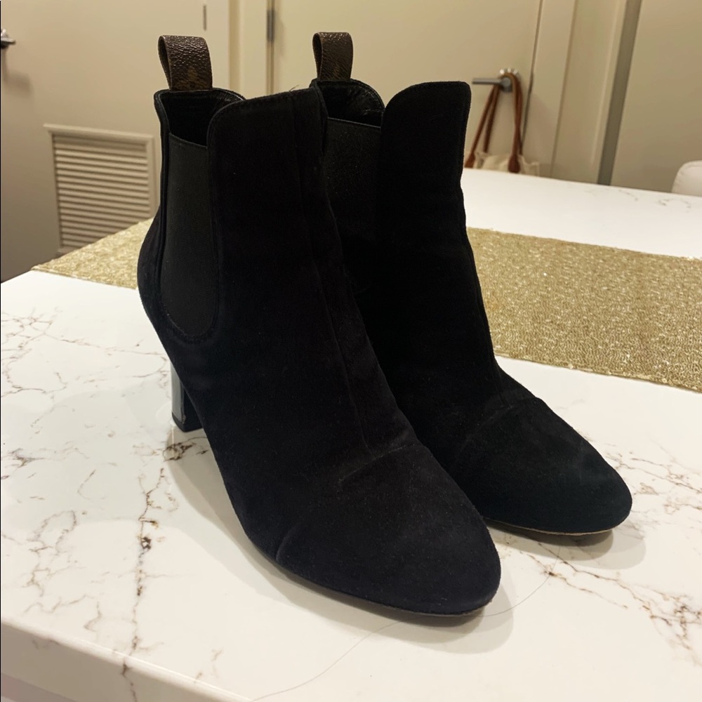 Louis Vuitton Black Booties